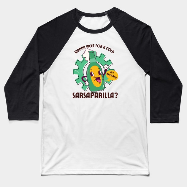 Sarsaparilla Baseball T-Shirt by Summyjaye